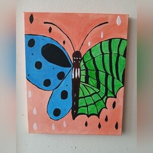 Colorful Butterfly 8 × 10 Canvas Art